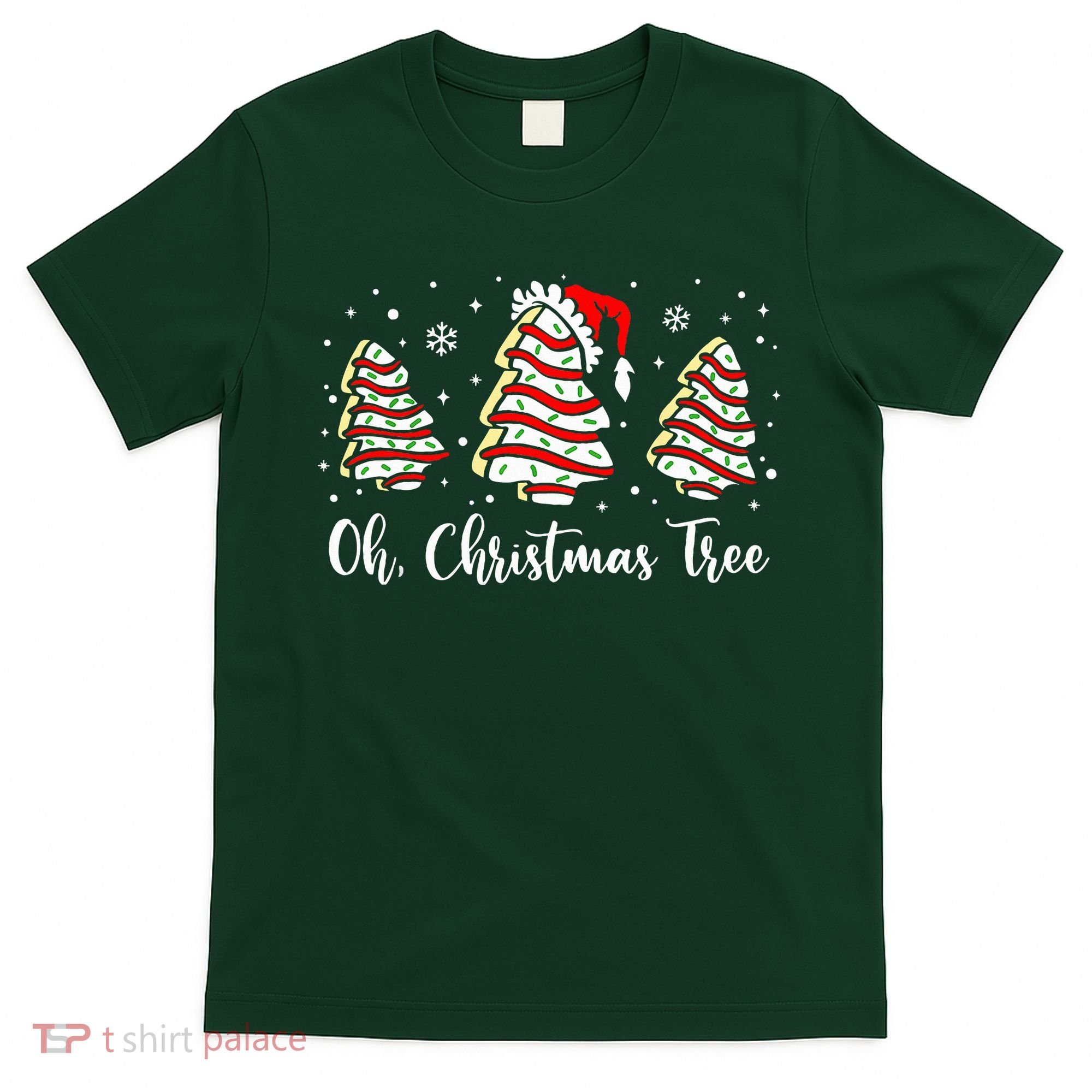 Oh Christmas Tree Cakes Debbie Funny Christmas Snack Cake  T-Shirt