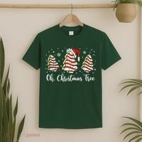 Oh Christmas Tree Cakes Debbie Funny Christmas Snack Cake  T-Shirt thumb 2