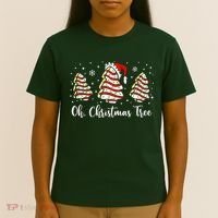 Oh Christmas Tree Cakes Debbie Funny Christmas Snack Cake  T-Shirt thumb 4