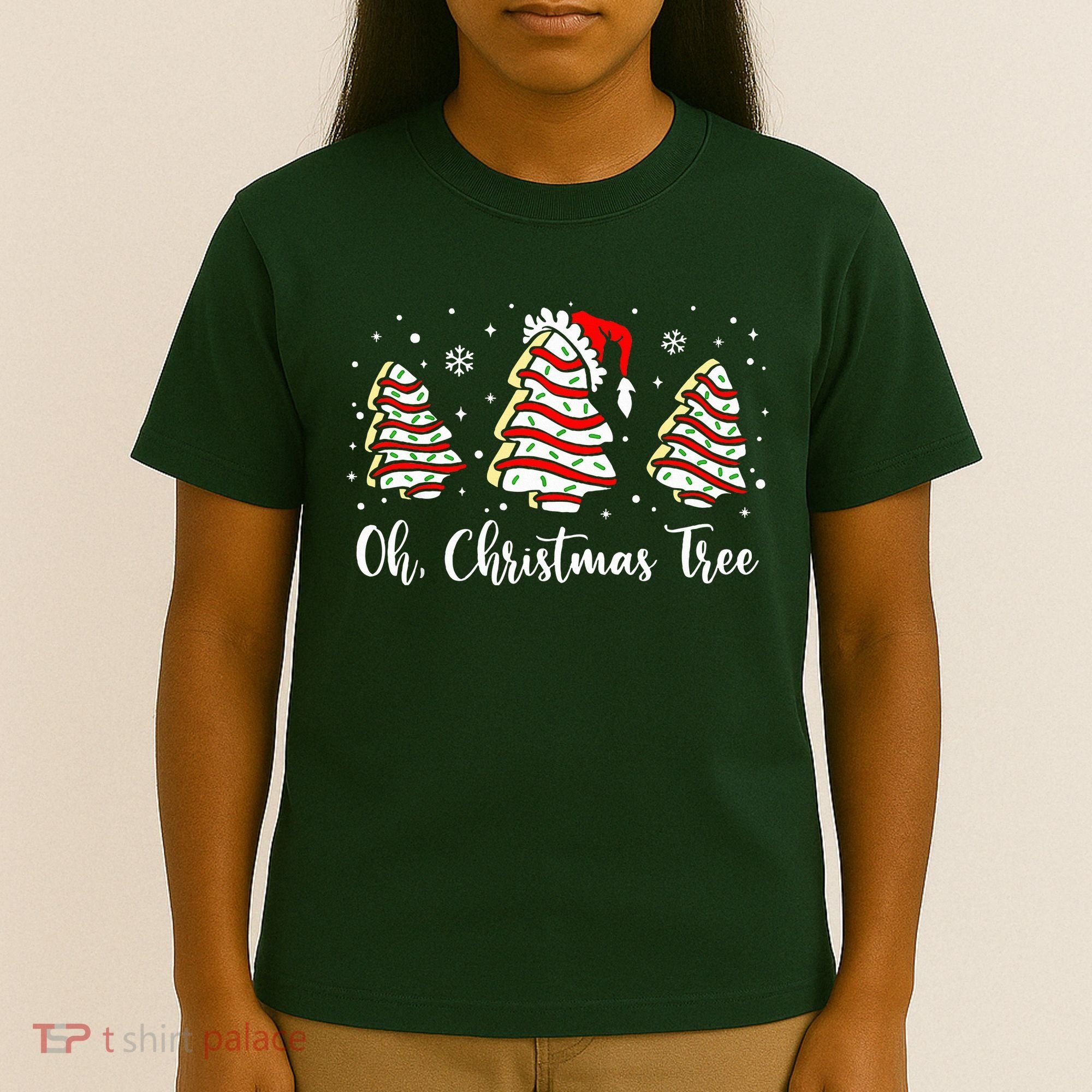 Oh Christmas Tree Cakes Debbie Funny Christmas Snack Cake  T-Shirt