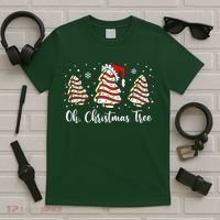 Oh Christmas Tree Cakes Debbie Funny Christmas Snack Cake  T-Shirt thumb 5