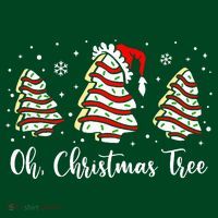 Oh Christmas Tree Cakes Debbie Funny Christmas Snack Cake  Mousepad thumb 1