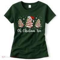 Oh Christmas Tree Cakes Debbie Funny Christmas Snack Cake  Women's T-Shirt thumb 0