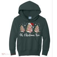 Oh Christmas Tree Cakes Debbie Funny Christmas Snack Cake  Kids Hoodie thumb 0