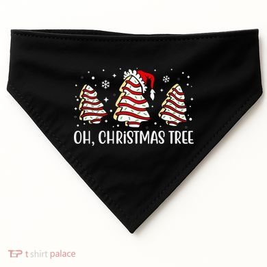 Oh Christmas Tree Cookie Festive Holiday USA-Made Doggie Bandana