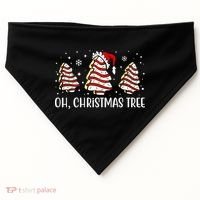 Oh Christmas Tree Cookie Festive Holiday USA-Made Doggie Bandana thumb 0