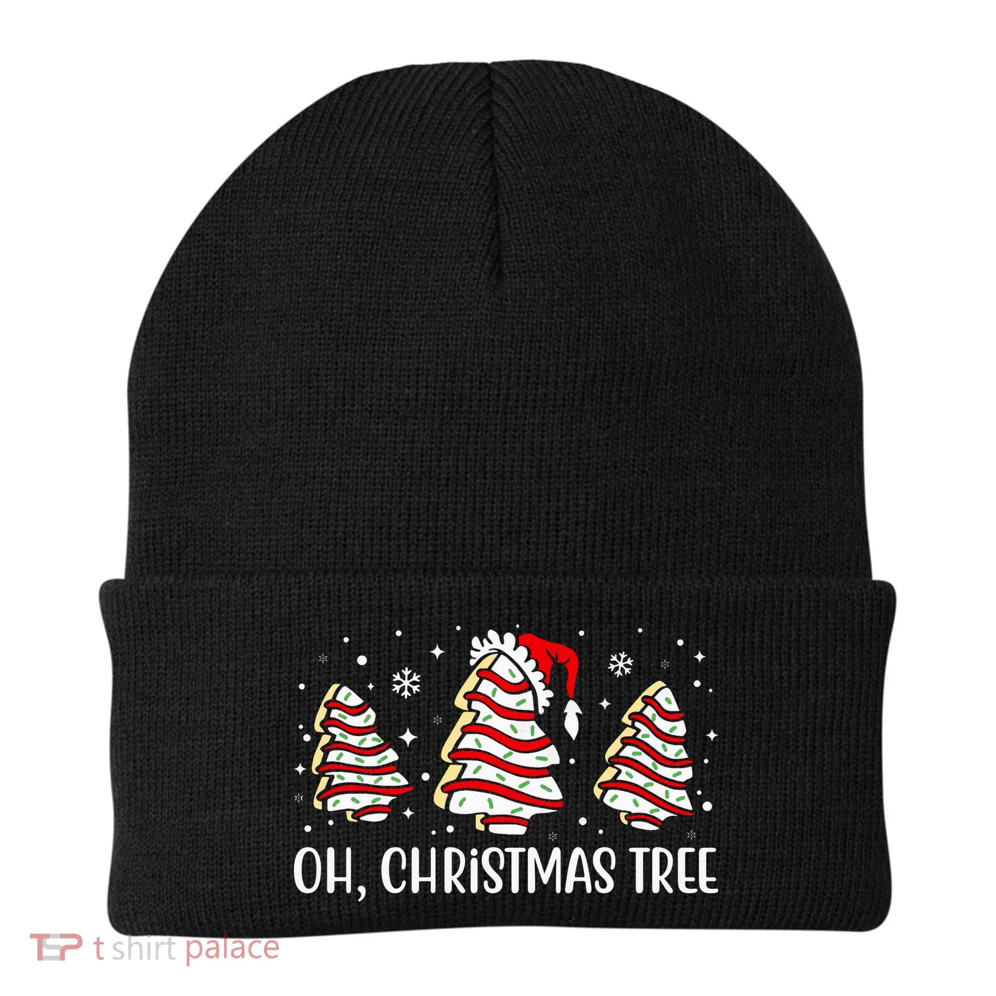 Oh Christmas Tree Cookie Festive Holiday Beanie
