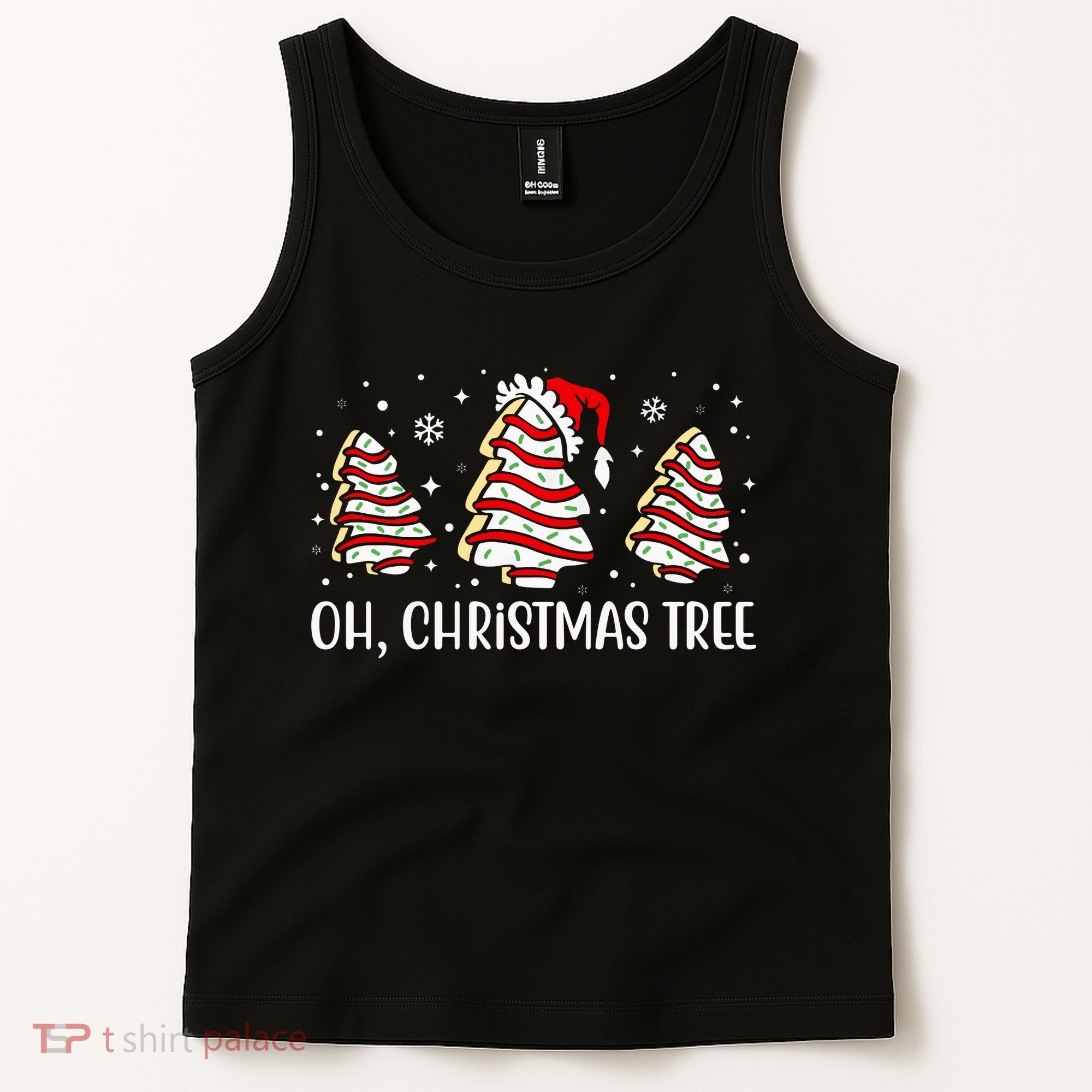 Oh Christmas Tree Cookie Festive Holiday Tank Top