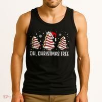 Oh Christmas Tree Cookie Festive Holiday Tank Top thumb 3
