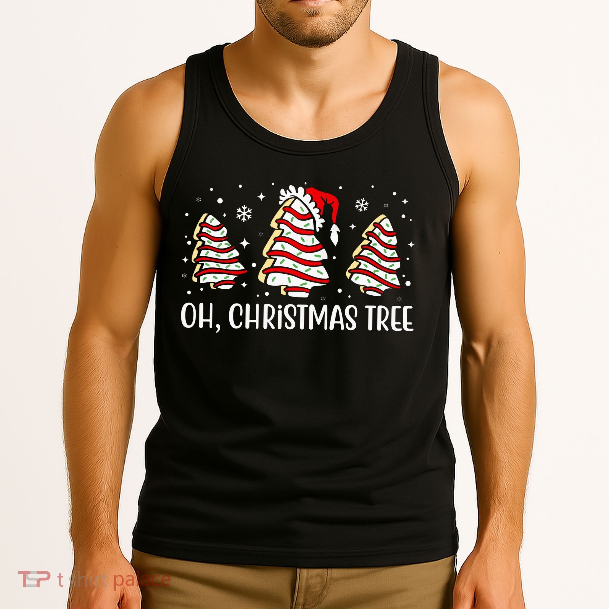Oh Christmas Tree Cookie Festive Holiday Tank Top