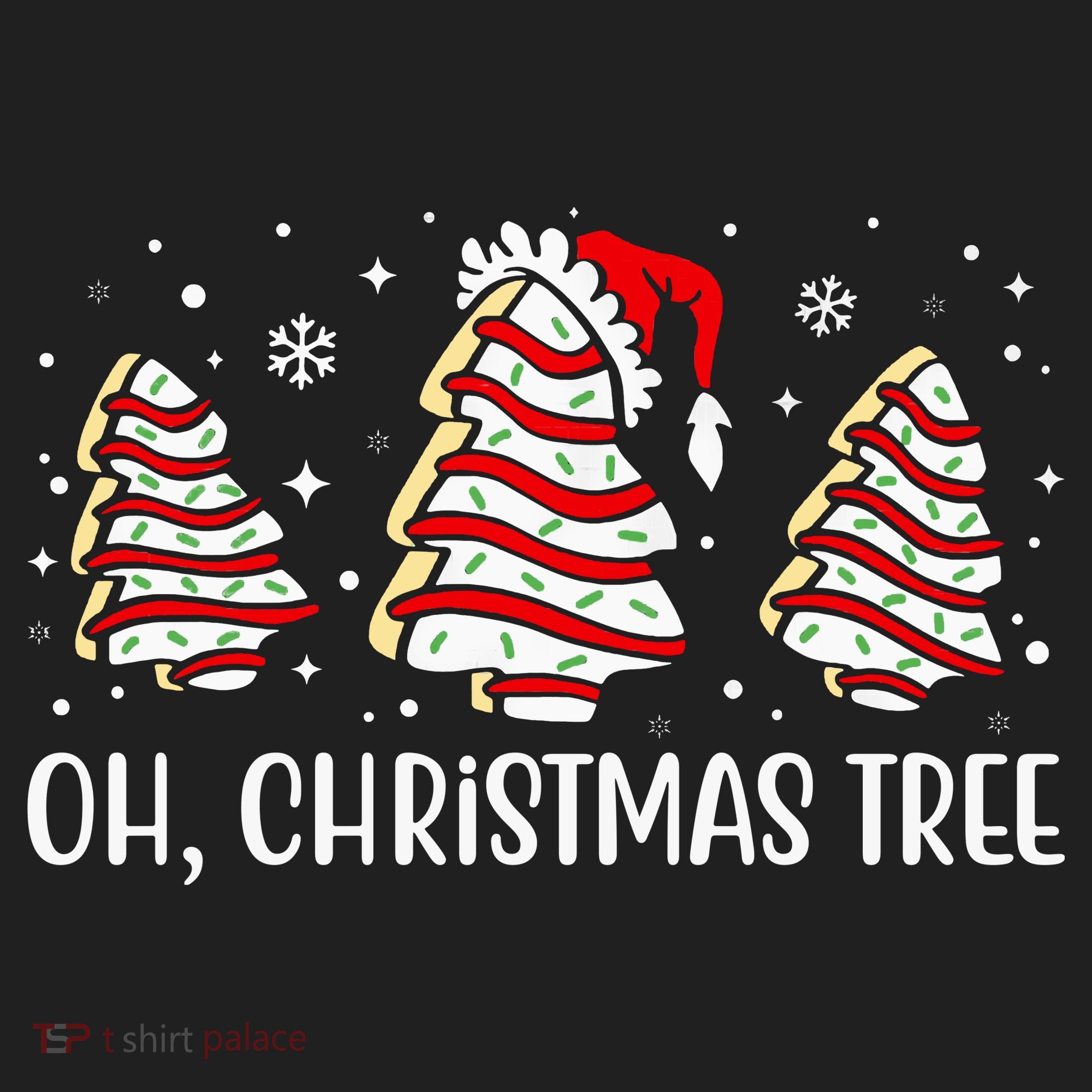 Oh Christmas Tree Cookie Festive Holiday Golf Towel