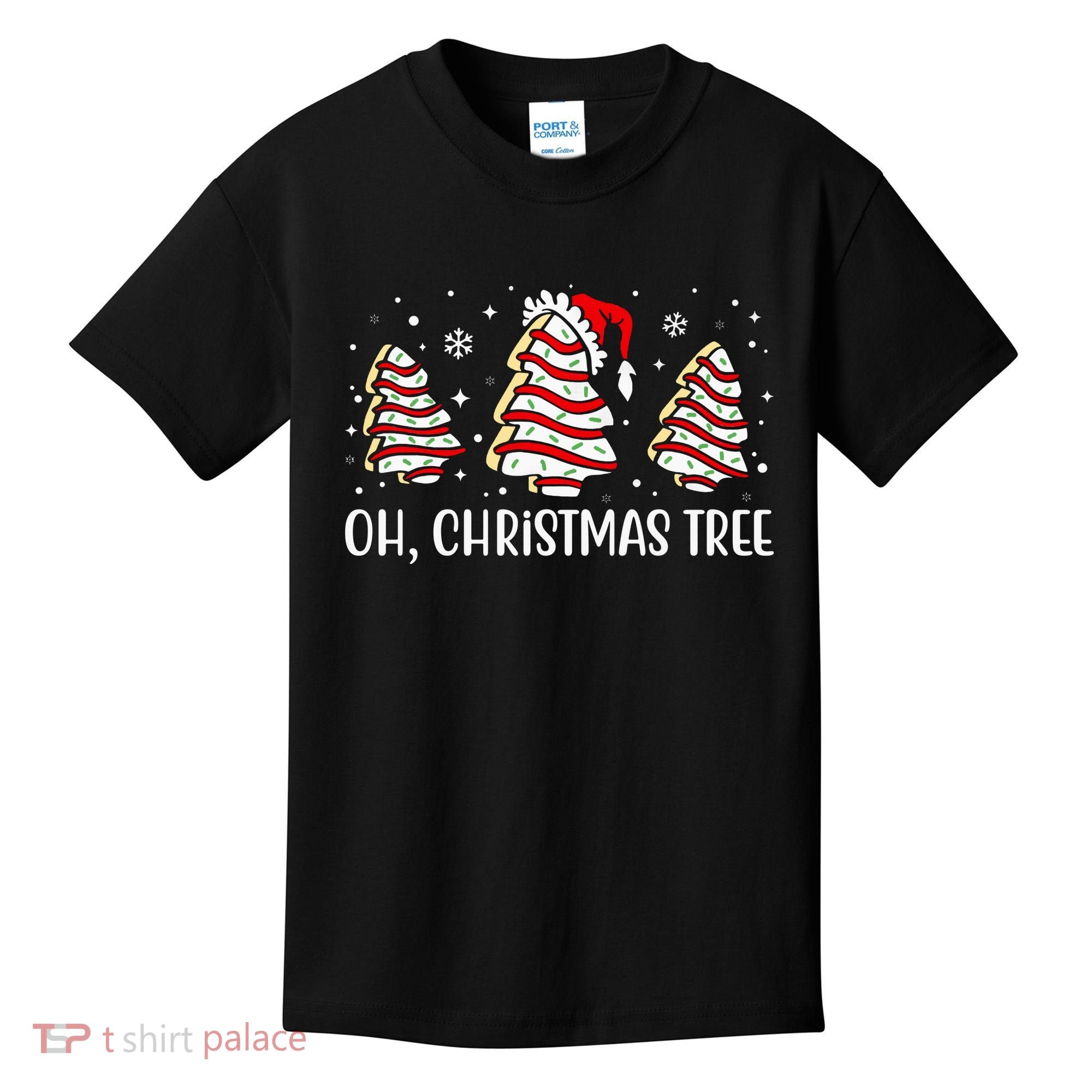 Oh Christmas Tree Cookie Festive Holiday Kids T-Shirt