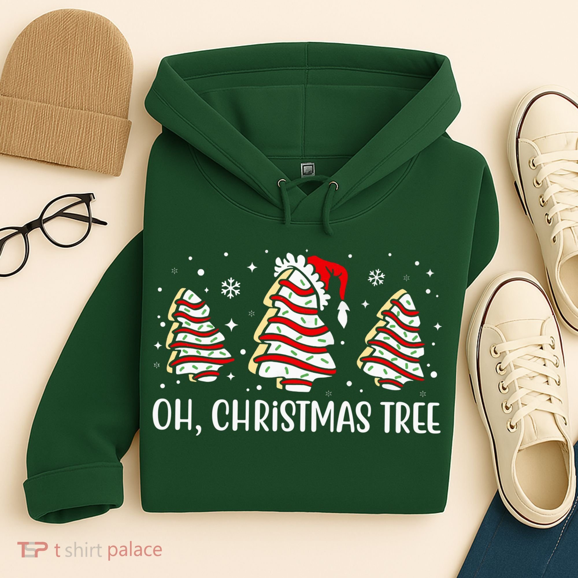 Oh Christmas Tree Cookie Festive Holiday Hoodie