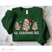 Oh Christmas Tree Cookie Festive Holiday Sweatshirt thumb 2