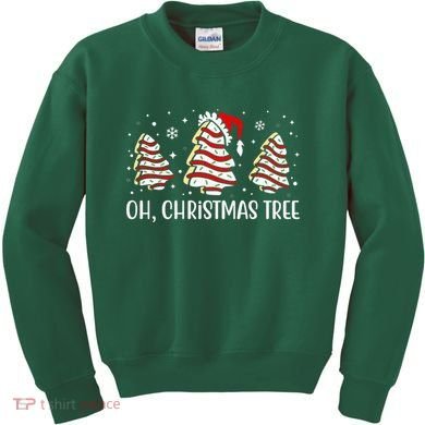 Oh Christmas Tree Cookie Festive Holiday Kids Sweatshirt