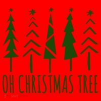 Oh Christmas Tree Festive Holiday Santa Hat thumb 1