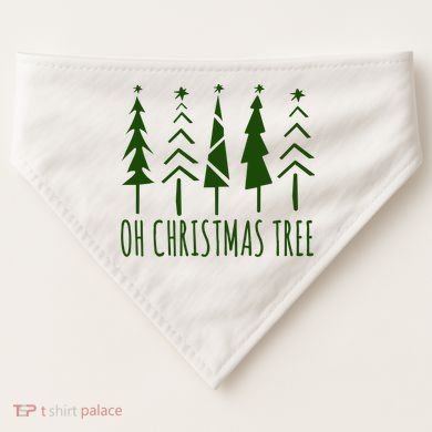 Oh Christmas Tree Festive Holiday USA-Made Doggie Bandana