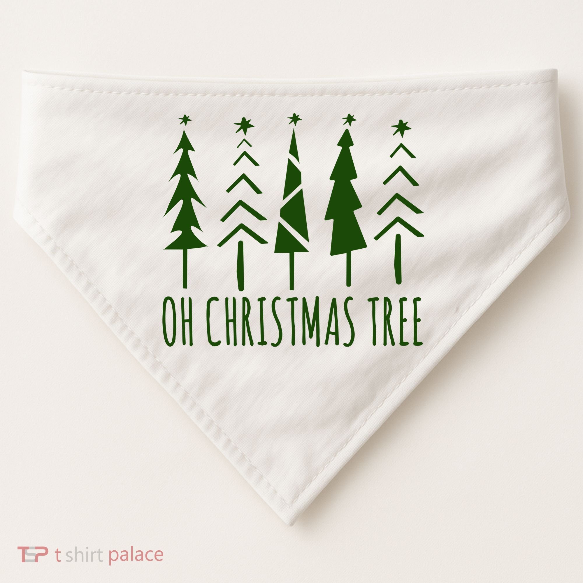 Oh Christmas Tree Festive Holiday USA-Made Doggie Bandana