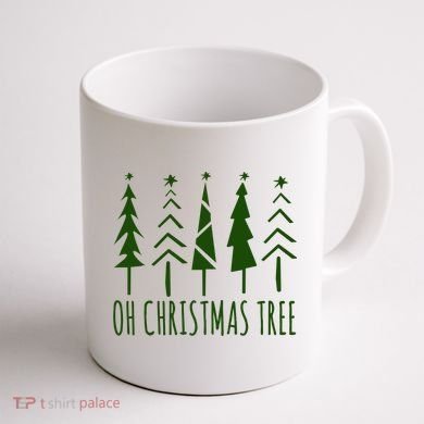Oh Christmas Tree Festive Holiday Coffee Mug back