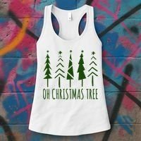 Oh Christmas Tree Festive Holiday Women's Tank Top thumb 3