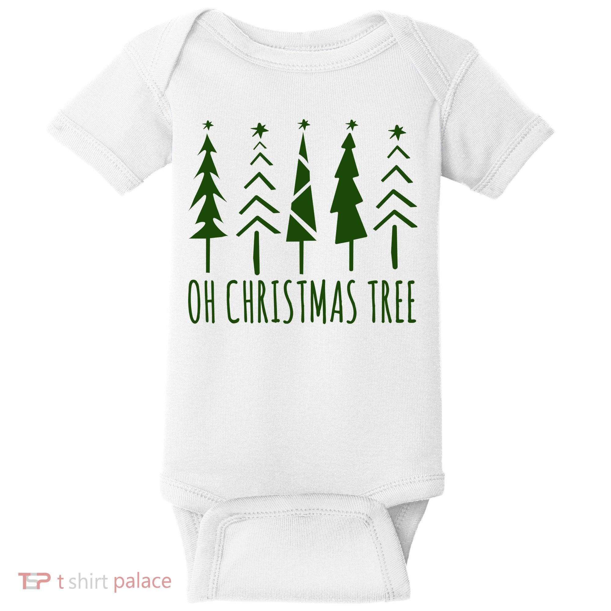 Oh Christmas Tree Festive Holiday Baby Bodysuit
