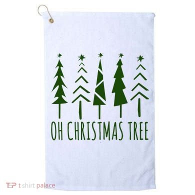 Oh Christmas Tree Festive Holiday Golf Towel