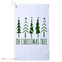 Oh Christmas Tree Festive Holiday Golf Towel thumb 0