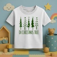 Oh Christmas Tree Festive Holiday Toddler T-Shirt thumb 3
