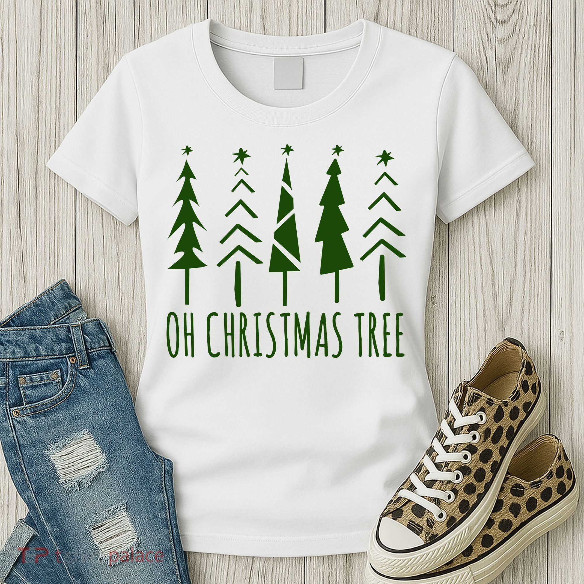 Oh Christmas Tree Festive Holiday Women's T-Shirt
