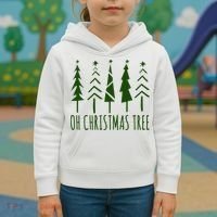 Oh Christmas Tree Festive Holiday Kids Hoodie thumb 3
