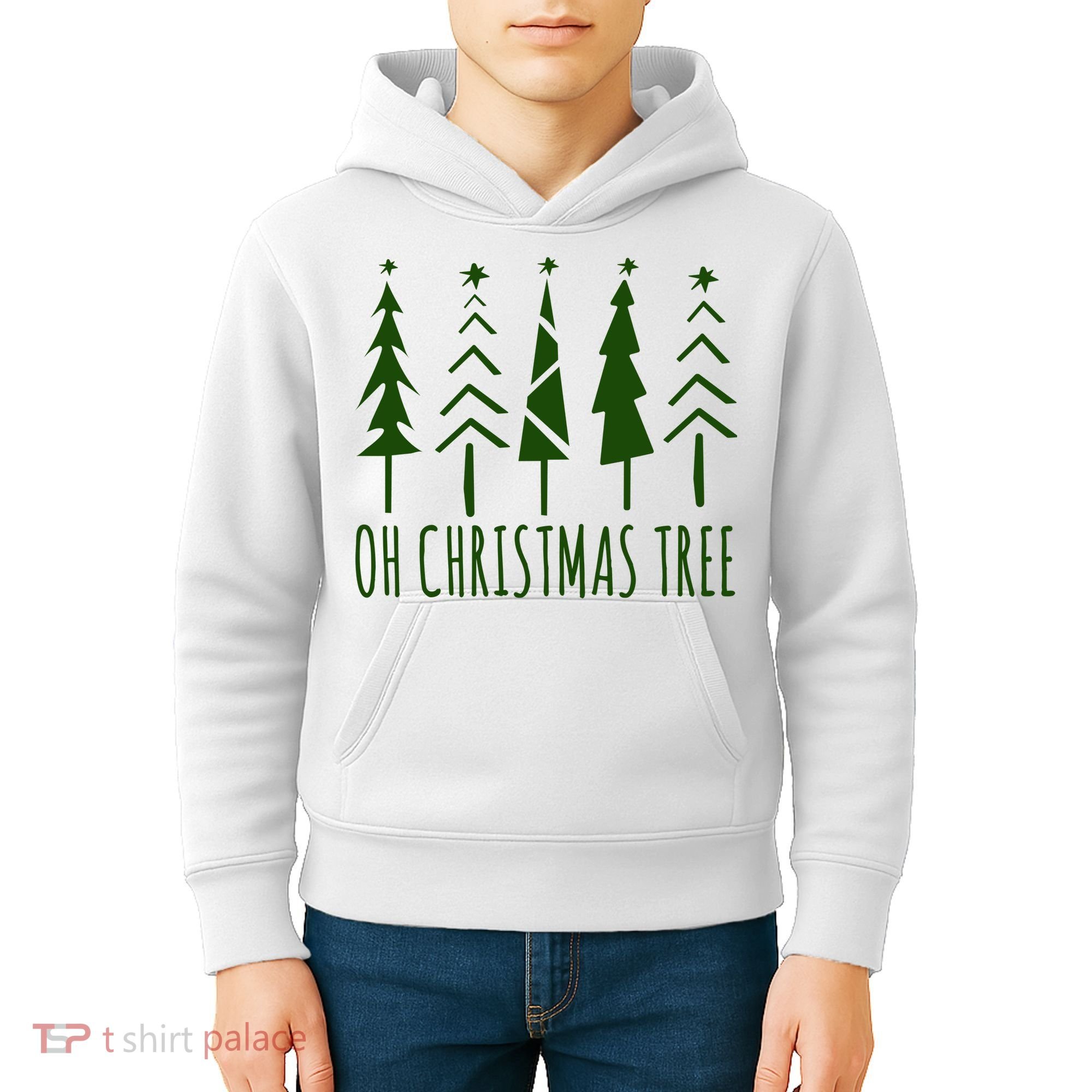 Oh Christmas Tree Festive Holiday Kids Hoodie