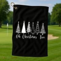 Oh Christmas Tree Holiday Golf Towel thumb 1