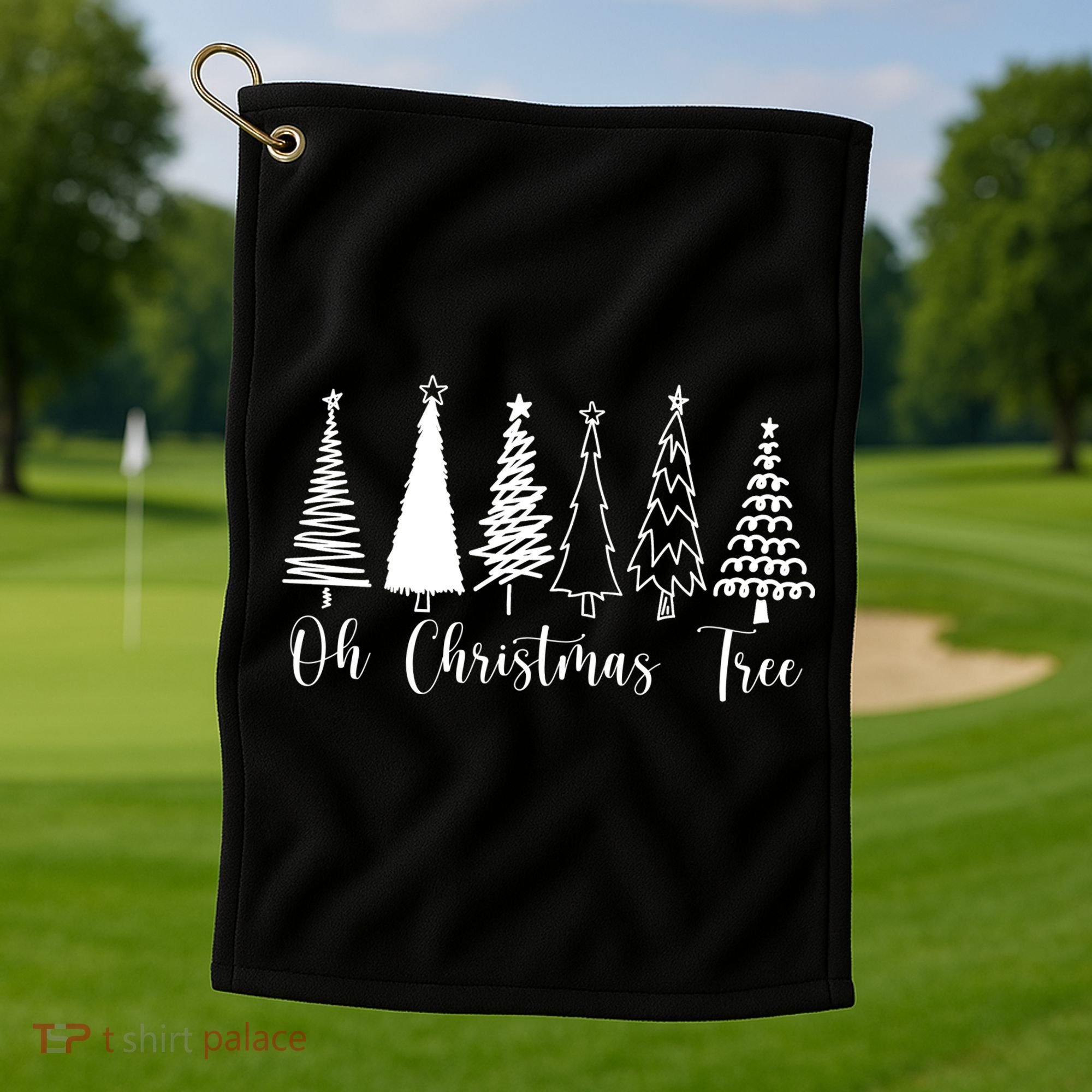 Oh Christmas Tree Holiday Golf Towel