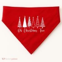 Oh Christmas Tree Holiday USA-Made Doggie Bandana thumb 0