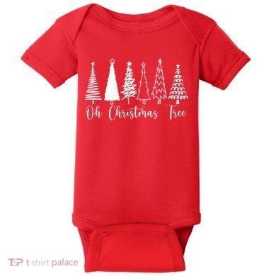 Oh Christmas Tree Holiday Baby Bodysuit
