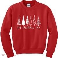 Oh Christmas Tree Holiday Kids Sweatshirt thumb 0