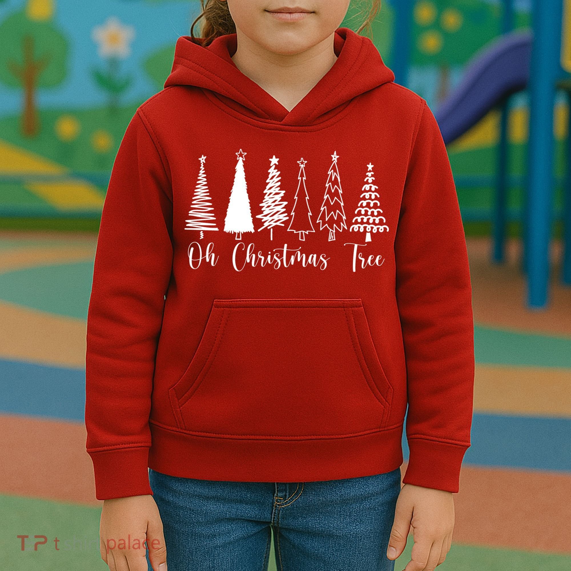 Oh Christmas Tree Holiday Kids Hoodie