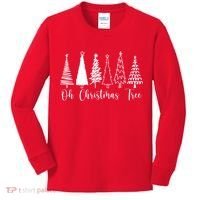 Oh Christmas Tree Holiday Kids Long Sleeve Shirt thumb 0
