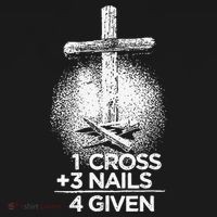 One Cross Three Nails Forgiven Cross Christian Faith Kids Sweatshirt thumb 2