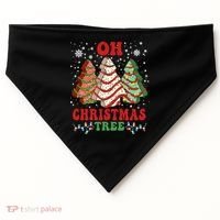 Oh Christmas Tree Cakes Debbie Funny Christmas USA-Made Doggie Bandana thumb 0