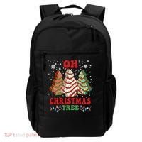 Oh Christmas Tree Cakes Debbie Funny Christmas Backpack thumb 0