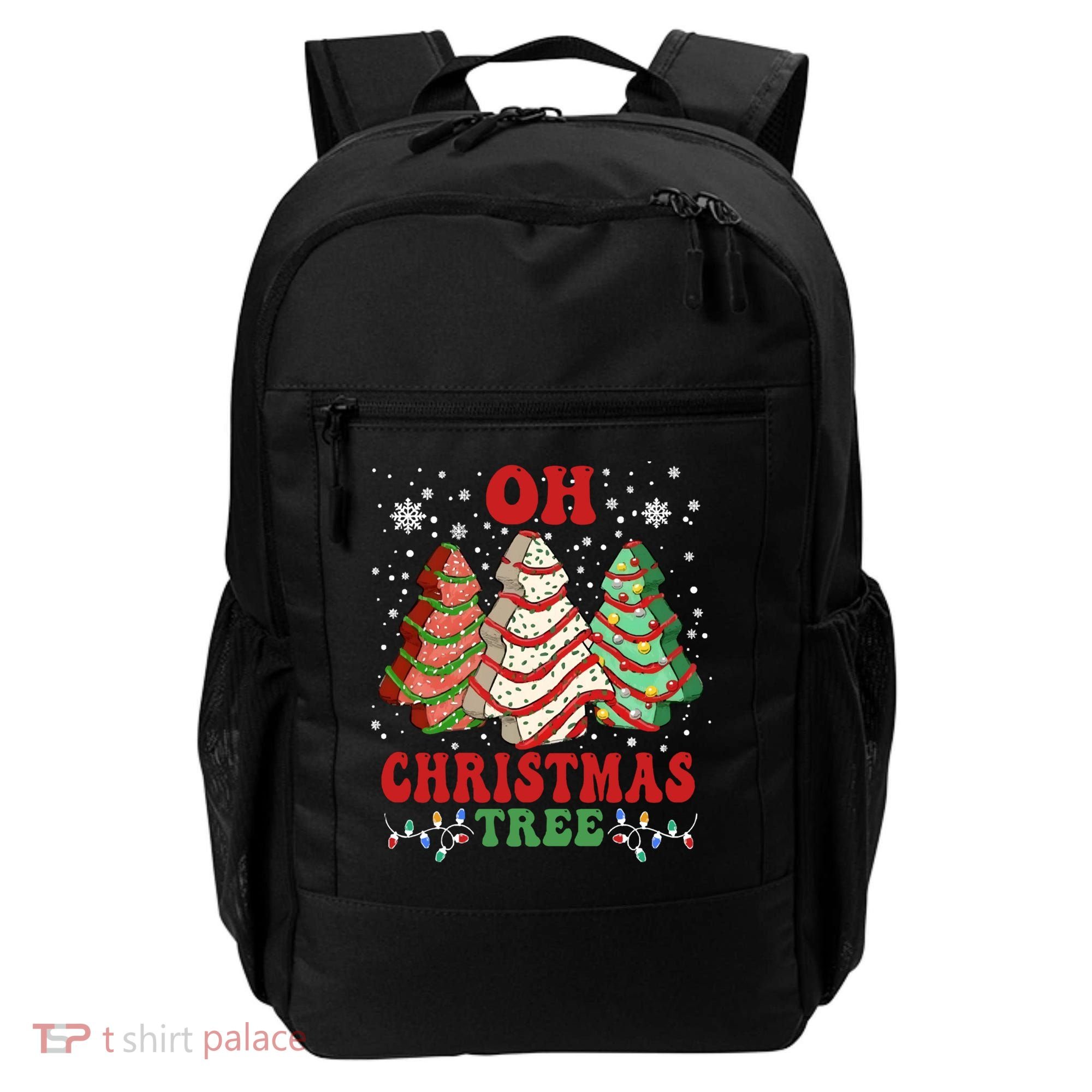 Oh Christmas Tree Cakes Debbie Funny Christmas Backpack