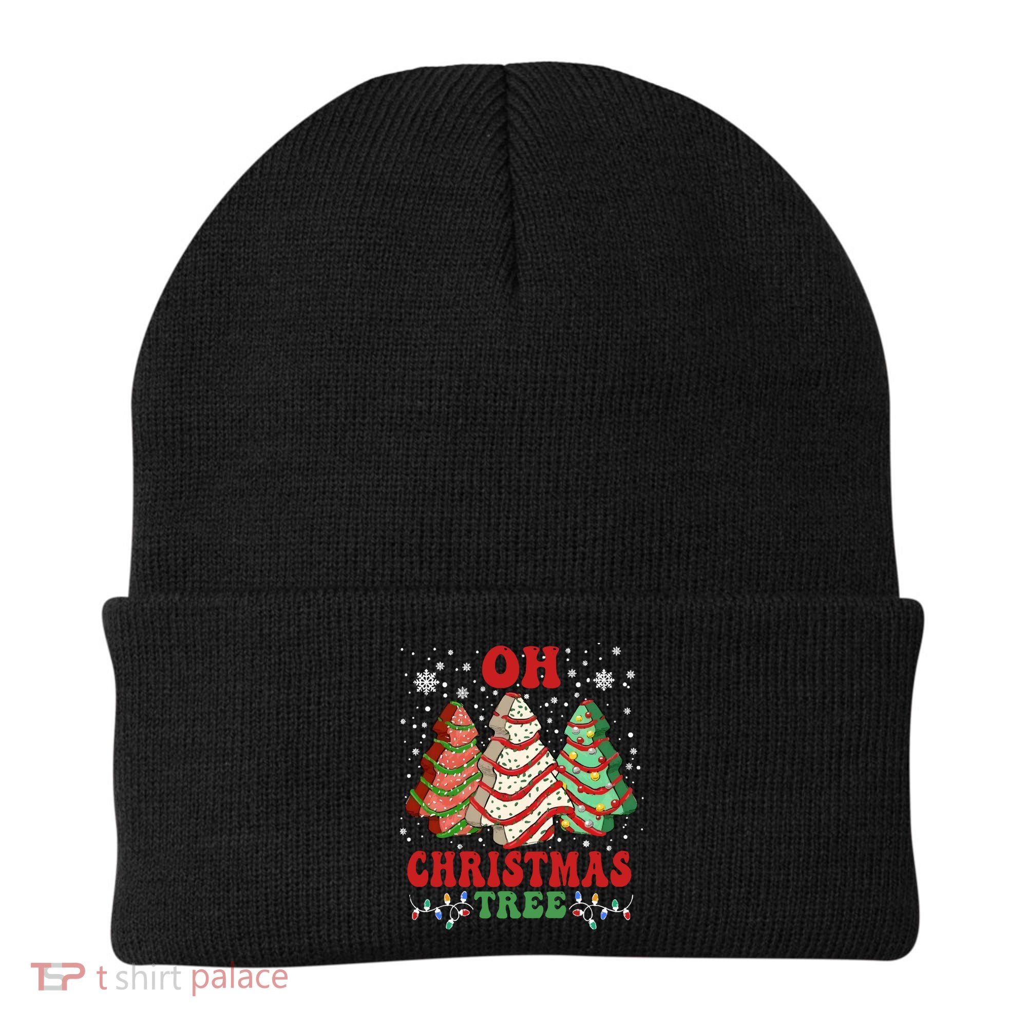 Oh Christmas Tree Cakes Debbie Funny Christmas Beanie