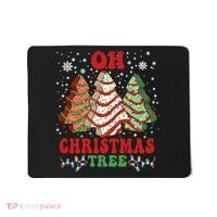 Oh Christmas Tree Cakes Debbie Funny Christmas Mousepad thumb 0