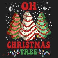 Oh Christmas Tree Cakes Debbie Funny Christmas Hat thumb 2