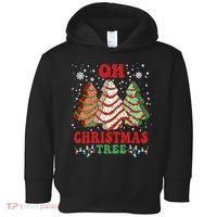 Oh Christmas Tree Cakes Debbie Funny Christmas Toddler Hoodie thumb 0