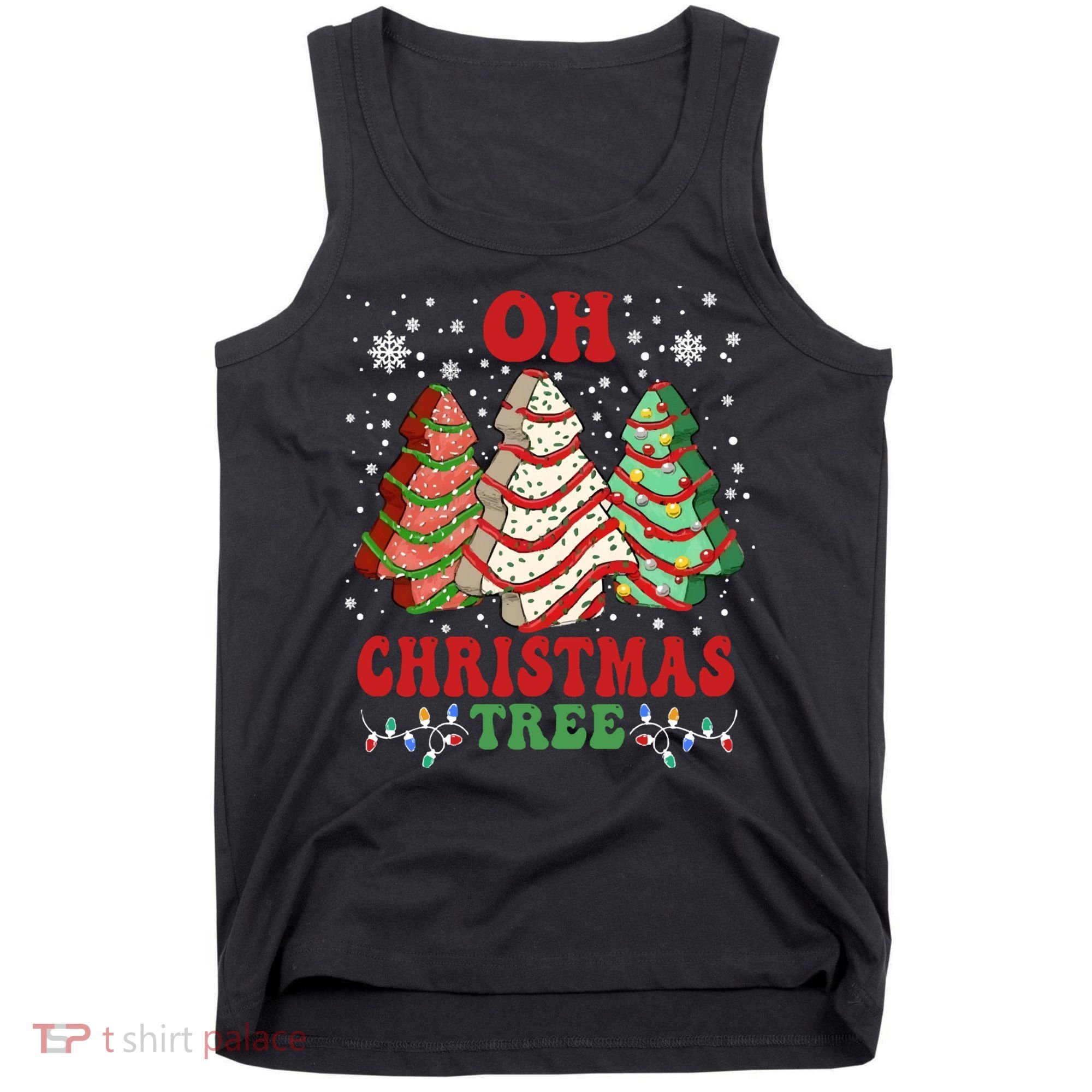 Oh Christmas Tree Cakes Debbie Funny Christmas Tank Top