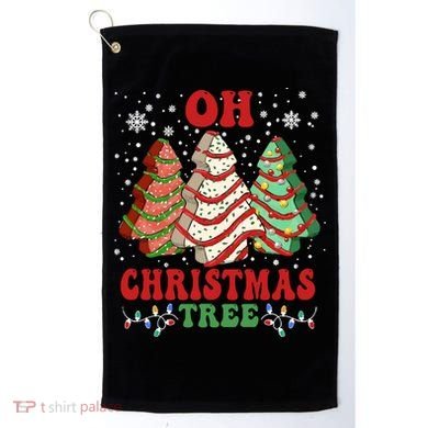 Oh Christmas Tree Cakes Debbie Funny Christmas Golf Towel