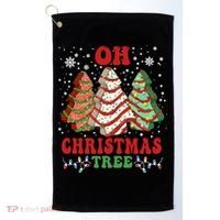 Oh Christmas Tree Cakes Debbie Funny Christmas Golf Towel thumb 0