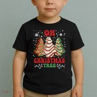 Oh Christmas Tree Cakes Debbie Funny Christmas Toddler T-Shirt thumb 2